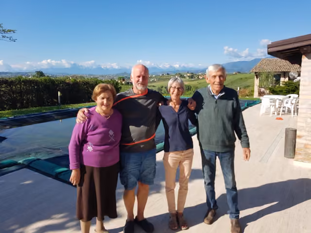 Le vigne dell'azienda vitivinicola Rasicci intorno all'agriturismo